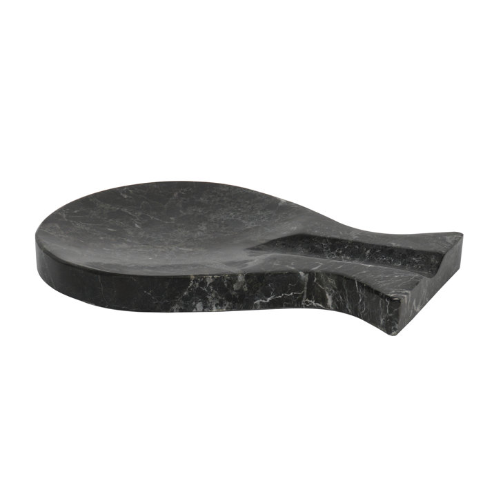 Union Rustic Handmade Marble Black Spoon Rest & Reviews Wayfair